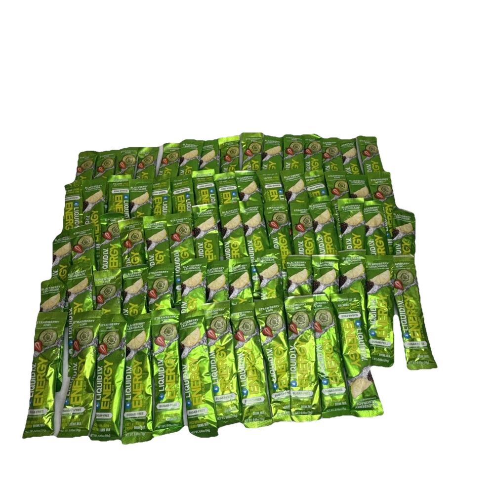 Liquid I.V. Energy Multiplier Sugar Free BB Lemonade Strawberry Kiwi - 72 Packet